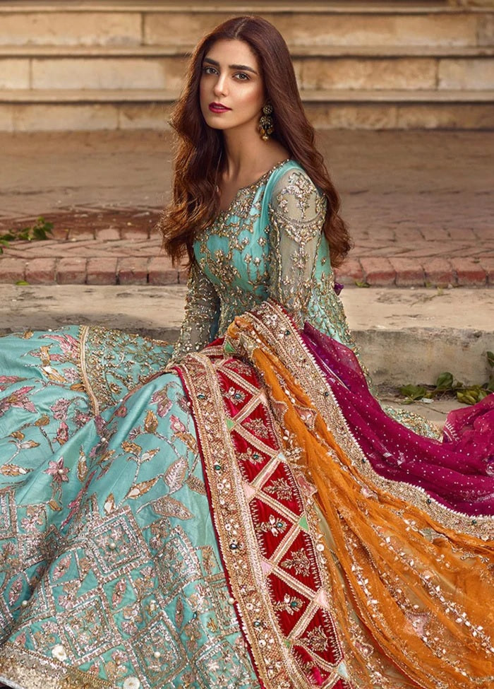 Pakistani Designer Suit Embroidered 3 Pieces MOHSIN NAVEED RANJHA MNR