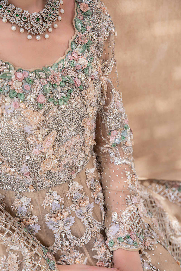 Pakistani Designer Suit Embroidered 3 Pieces MARIA B BRIDES - EX-151