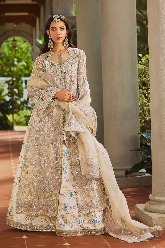 Pakistani Designer Suit Embroidered Rawsilk 3 Pieces Stitched - StockholmSelect